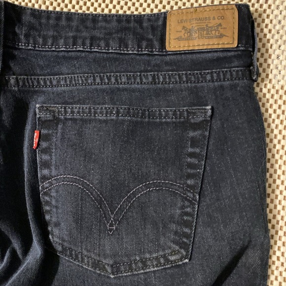 Levi's 545 Jeans Womens Size 14 M Low  Stretch Mid Rise Denim Y2K - Picture 2 of 5